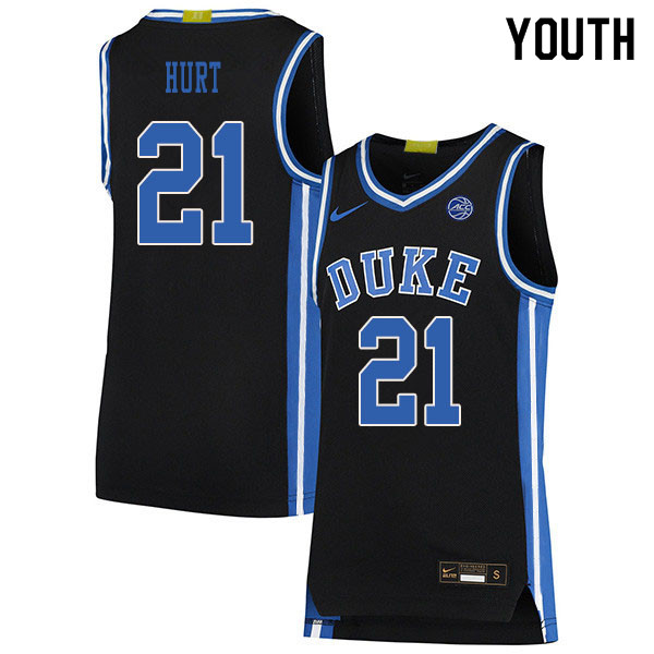 2020 Youth #21 Matthew Hurt Duke Blue Devils College Basketball Jerseys Sale-Black